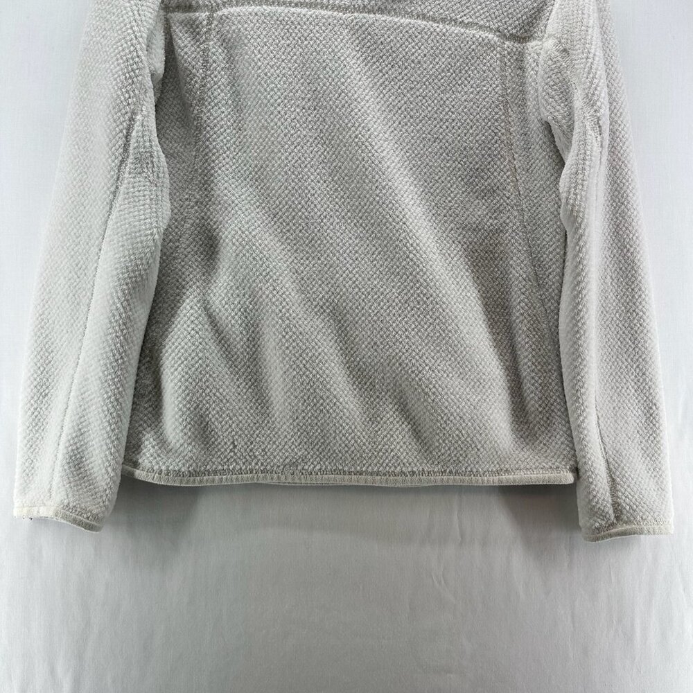 Patagonia Jacket Womens M Fuzzy Fleece  Re Tool Snap-T Polartec Pullover White - Picture 6 of 11